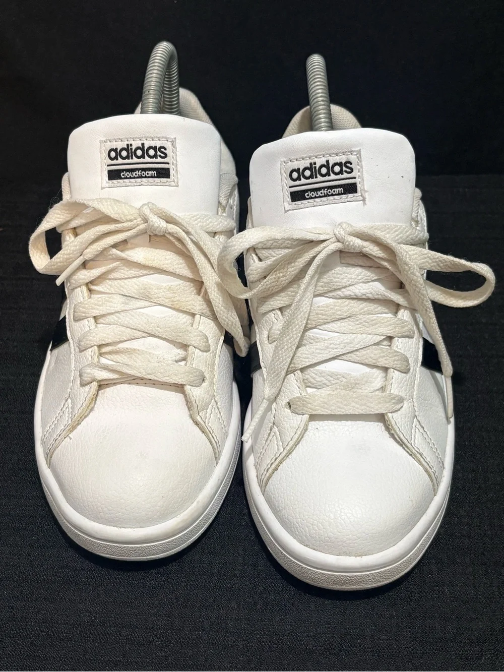 Size 6 - Adidas Cloudfoam Advantage White Black Women’s